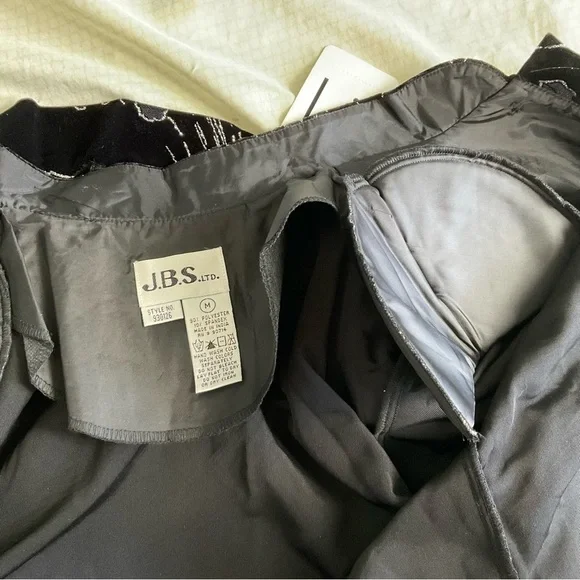 NWT Vintage JBS LTD Velvet & Silver Glitter Flowers Asian Style Tunic Top - Picture 8 of 9